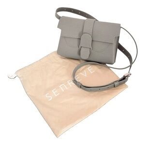 NWT Senreve Aria Mimosa Leather Crossbody Belt Bag Latte